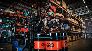 Vertigo Factory riders visit GRO-Global Racing Oil headquarters