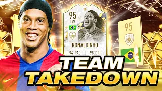 MOST DISCARDS EVER! 95 ICON MOMENTS RONALDINHO TEAM TAKEDOWN vs @CapgunTom #FIFA22 ULTIMATE TEAM