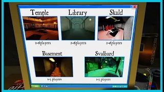 Roblox ESCAPE ROOM Multiplayer ALL MAPS Tutorials  Basement, Svalbard, Temple, Library, Skald