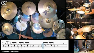 Bad Habits - Ed Sheeran / Drum Cover By CYC (   @cycdrumusic  ) score & sheet music