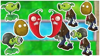 Using The Same Plants Zombies Have In Zombotany | Plants VS Zombies Challenge