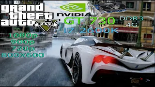 GT 730 | GTA 5 - 4K, 1080p, 900p, 720p and 800x600 #gt730