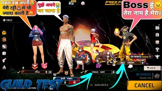 Global Top 1 Guild Test Prank😮‍💨छपरी Girls call me Noob😤 आजा 1 vs 4 में !!