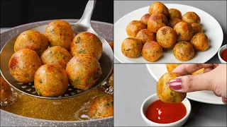 If You Have 2 Potatoes At Home, You Can Make This Tasty Aloo Snack Recipe | Crispy Potato Ball Snack