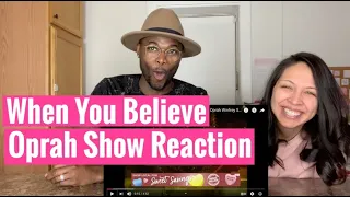 Whitney Houston & Mariah Carey When You Believe Live (Reaction)