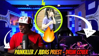 【 JUNNA 】Painkiller / Judas Priest - Drum cover - Producer Reaction