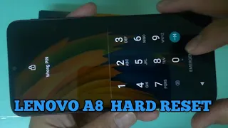Hard Reset Lenovo A8 | Forgot Password, Unlock (tagalog)