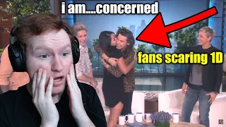 Reacting to FANS SCARING ONE DIRECTION!!!!