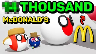 COUNTRIES SCALED BY McDONALD'S | Countryballs Animation