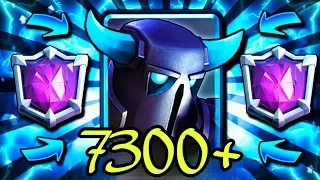 Безумный глобал на 7300+ в последний день сезона / Clash Royale