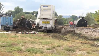 Train derailment: Tracks cleared, cleanup continues east of Bridger