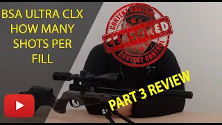 BSA Ultra CLX | Part 3 Review | Shot count and grouping