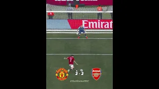 Man United v Arsenal Penalty Shootout #manchesterunited