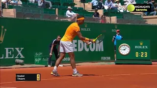 Rafael Nadal vs Dominic Thiem Highlights ( Monte Carlo - Monaco )