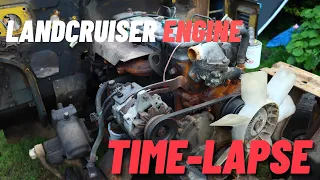 Engine rebuild timelapse - LandCruiser Restoration