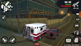 GTA San Andreas Episódio 15 parte 4 trabalhando ambulância