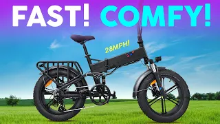 This Folding Electric Bike is Fast and Comfortable! - Engwe Engine Pro Review