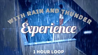 Experience - Ludovico Einaudi WITH rain and thunder 🍃 1 hour loop (tiktok)