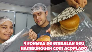 4 FORMAS SIMPLES DE EMBALAR HAMBÚRGUER | APRENDA NESTE VÍDEO