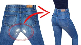 The best way to fix jeans between legs discreetly and firmly!