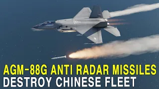 AGM-88G Anti-Radar Missiles Destroy Chinese Fleet.