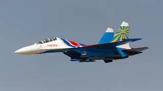 Russian Knights Air Force acrobatics