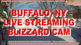 Heavy Lake Effect Snowstorm in Progress! - 2024 Live Blizzard Cam - Buffalo, NY.