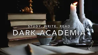 Dark academia playlist and ambience - piano and string music for studying or relaxing