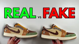 REAL VS FAKE! NIKE AIR JORDAN 1 LOW ZION WILLIAMSON VOODOO SNEAKER COMPARISON!