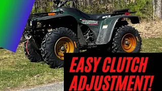 Very easy ATV clutch Adjustment