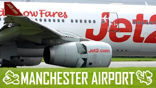 CLOSE UP Plane Spotting at Manchester Airport Takeoffs and Landings - 8th August 2023 - Part 3