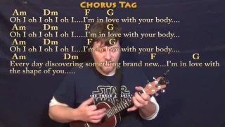 Shape of You (Ed Sheeran) Ukulele Cover Lesson in Am with Chords/Lyrics