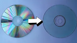 HOW TO REMOVE THE SILVER FILM FROM A CD