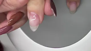 Applying gel polish base...my NEW way! NAILS