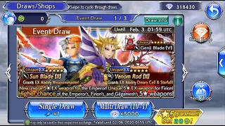 DFFOO - Emperor and Firion Pulls - What is This Luck?!?