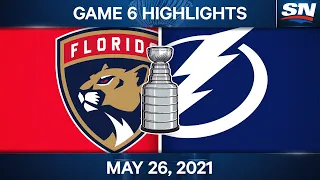 NHL Game Highlights | Panthers vs. Lightning, Game 6 - May 26, 2021