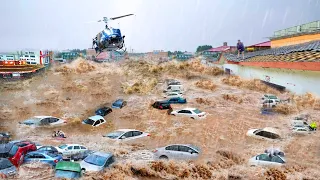 China become a vast ocean! Half of Hong Kong is underwater, River overflow causes flood in Maoming