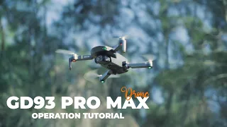 Global Drone GD93 Pro/Max Drone Operation Video