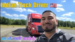 Kaise Nahate hai Truck driver USA ( Hindi Trucking Vlog )