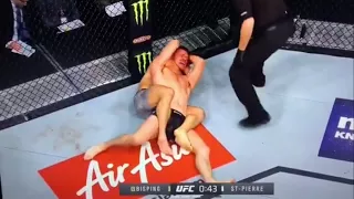 Georges St-Pierre Chokes Out Michael Bisping