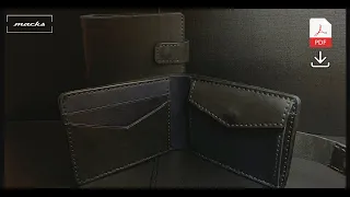 Handcrafting BEST leather bifold wallet. FREE PDF Pattern