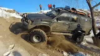 Offroad на диагоналках. Штурмуем крутую горку на Toyota Surf (Lada4x4, Lexus LX 470, Delica, Pajero)