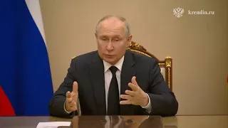ملاقات ولادمیر پوتین با مقامات امنیتی روسیه