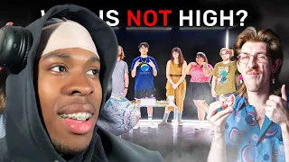 5 High People vs 2 Secret Sober People REACTION (HARDD) | Odd One Out