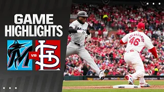 Marlins vs. Cardinals Game Highlights (4/4/24) | MLB Highlights