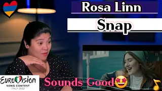 Rosa Linn - Snap - Armenia 🇦🇲 - Official Music Video - Eurovision 2022 /REACTION #Eurovision2022