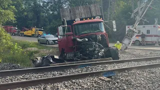 WATCH | 19 train cars involved in Stark County derailment, multiple roads closed