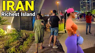 The Richest Island In IRAN 2023 Iranian NightLife Walking Vlog ایران