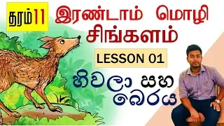 Grade 11 2nd Language Sinhala Lesson 1 - හිවලා සහ බෙරය