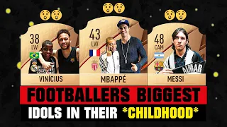 Footballers and Their BIGGEST IDOLS! 🤯😱 ft. Mbappé, Ronaldo, Messi...